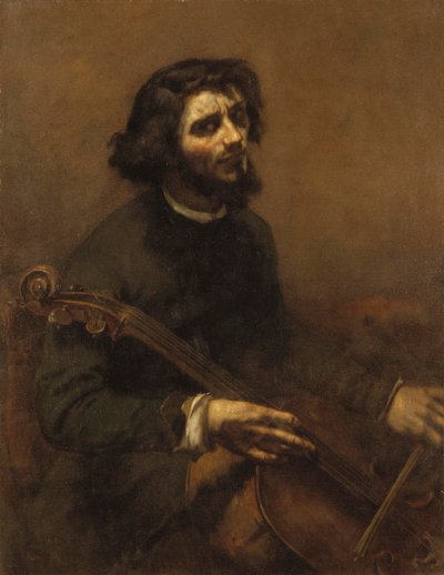 Çellist (otoportre), 1847 by Gustave Courbet
