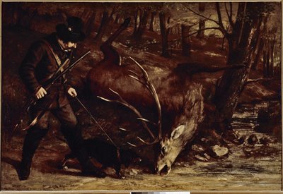 Alman Avcısı (tuval üzerine yağlı boya by Gustave Courbet