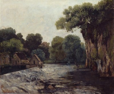 Değirmendeki Savak, 1866 by Gustave Courbet