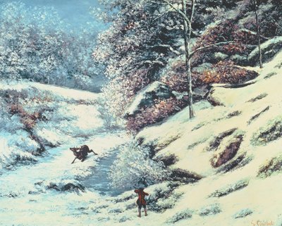 Yaralı Geyik, 1869 dolayları by Gustave Courbet