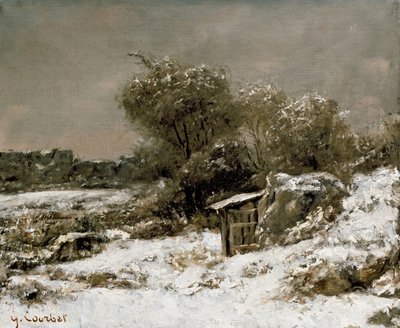 Kış Manzarası, 19. yüzyıl by Gustave Courbet