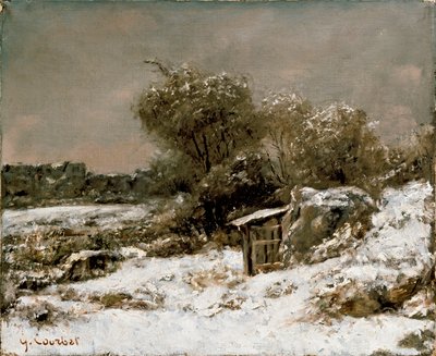 Kış Manzarası, 1855 sonrası by Gustave Courbet