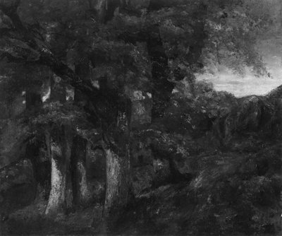 Ormanlık Peyzaj by Gustave Courbet