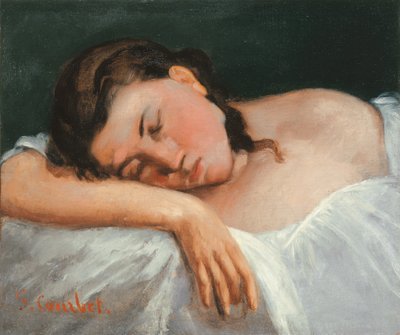 Uyuyan Genç Kız, 1847 by Gustave Courbet