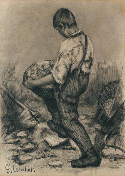 Genç Taş Kırıcı, c1864-1865 by Gustave Courbet