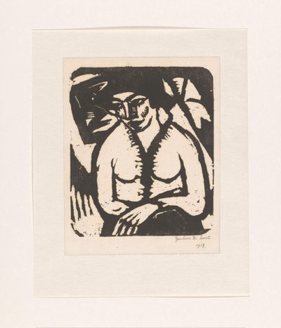 oturan kadın by Gustave De Smet (signed by artist)