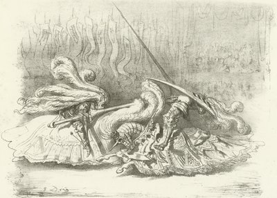 Bir Turnuva - Güzellik Ödülü AD1450 (gravür) by Gustave Dore