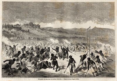 Mississippi bölgesinin kabilesi Choctaws Kızılderilileri arasında Gustave Dore (1832-1883) tarafından, Baudouin Mollhausen (1825-1905) tarafından 1853-54