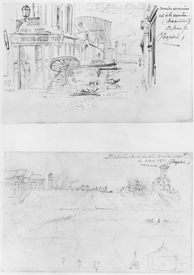 Paris Kuşatması albümü, Rue des Acacias et rue de la Carriere 5 Mart 1871, Buttes Montmartre 6 Mart 1871