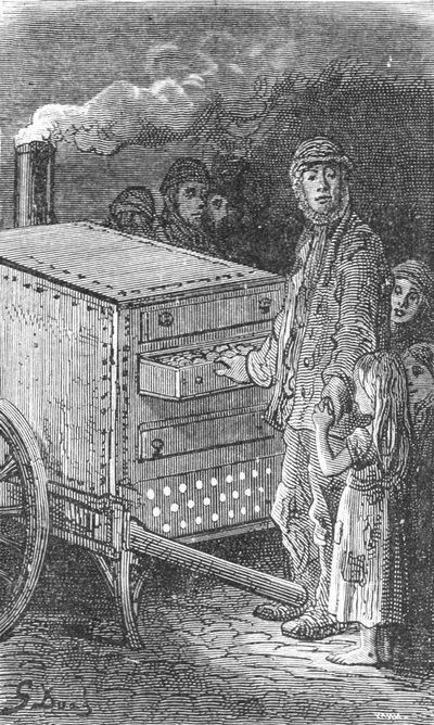 "Fırında Patates Adam", 1872. by Gustave Dore