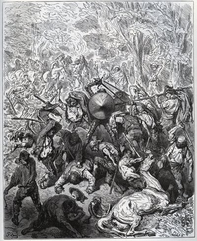 Katırcılarla savaş - Yangoiler sopalarını kullandılar - Miguel Cervantes