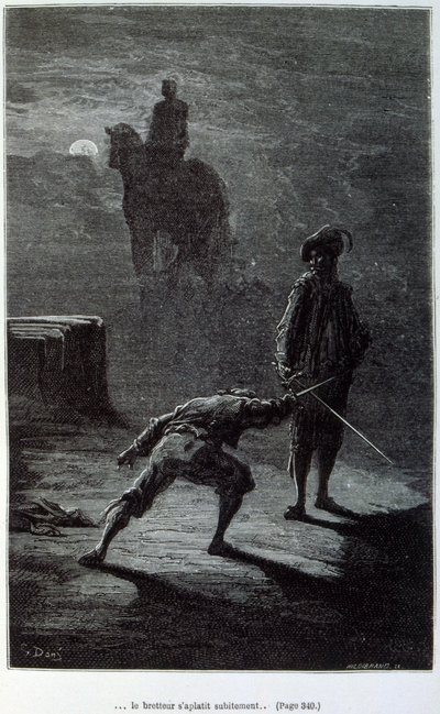 Kaptan Fracasse (illüstrasyon) by Gustave Dore