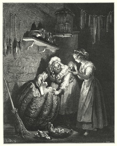 Cendrillon; Külkedisi (gravür) by Gustave Dore
