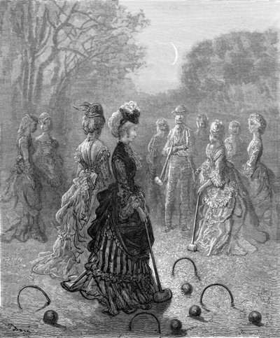 "Kroket", 1872. by Gustave Dore