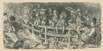 Kalabalıklar araba yarışını izliyor by Gustave Dore