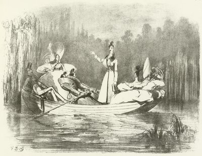 Dandyizm Kırsallaştırma (gravür) by Gustave Dore