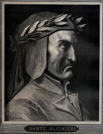 Dante Alighieri 1265-1321, 1860. by Gustave Dore