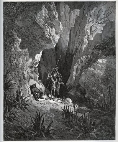 Don Kişot ve Sancho Panza, bir gezginin eşyalarını buluyor - Miguel Cervantes