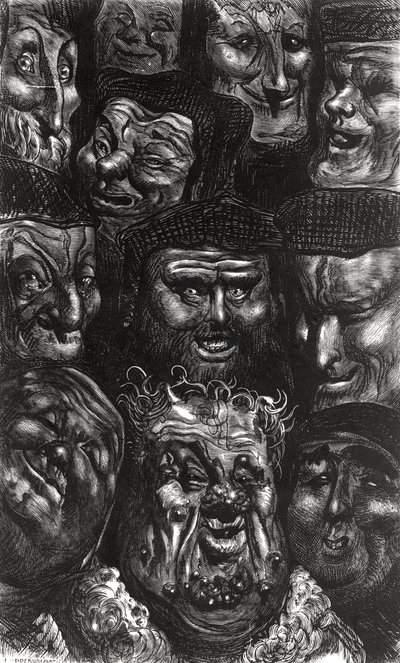 Predhomme tarafından oyulmuş Honore de Balzac