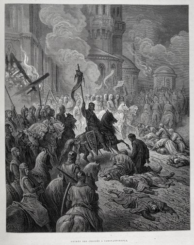 Gustave Doré tarafından Dördüncü Haçlı Seferi sırasında Haçlıların Konstantinopolis