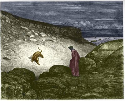 Cehennemin ilk şarkısı, bir panter Dante
