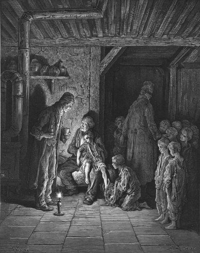 "Sokakta Bulundu", 1872. by Gustave Dore