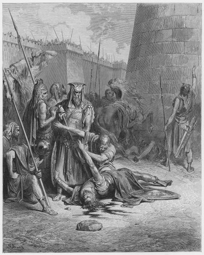 Gustave Dore İncil: Abimelech'in Ölümü by Gustave Dore
