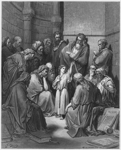 Gustave Dore İncil: İsa doktorlarla by Gustave Dore