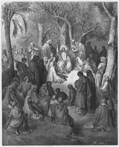 Gustave Dore İncil: Dağdaki Vaaz by Gustave Dore