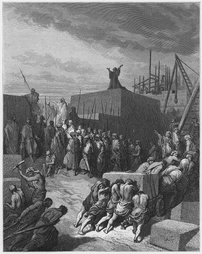 Gustave Dore İncil: Tapınağın yeniden inşası by Gustave Dore
