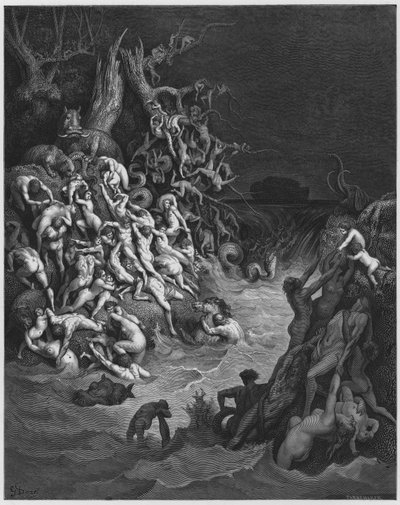 Gustave Dore İncil: Suyun yok ettiği dünya by Gustave Dore
