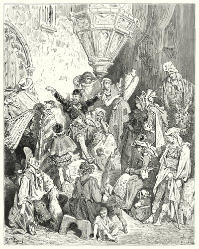 Gustave Dore'un Don Kişot'u: "Yeryüzünde görmediği ülke, girmediği savaş yoktu" (gravür) by Gustave Dore