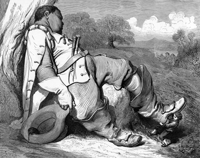 Hop o my Thumb, engraving by Gustave Doré. by Gustave Dore