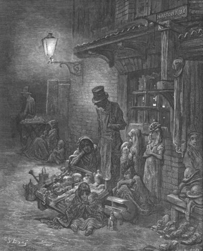 "Houndsditch", 1872. by Gustave Dore