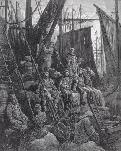 Houndsditch, William Blanchard Jerrold (1826-94) tarafından yazılan 'London, a Pilgrimage'den, Heliodore Joseph Pisan (1822-90) tarafından oyulmuş, pub. 1872 by Gustave Dore
