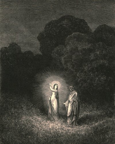 Şimdi sana bu işi teklif eden ben, Beatrice, c1890. by Gustave Dore