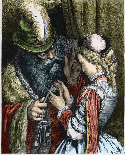 “Mavi Sakal” için İllüstrasyon by Gustave Dore