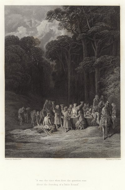 Alfred Tennyson tarafından Vivien için illüstrasyon by Gustave Dore