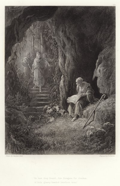 Alfred Tennyson tarafından Vivien için illüstrasyon by Gustave Dore