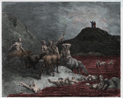 Cehennem, 12. Köşe: Nessus by Gustave Dore