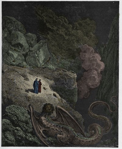 Cehennem, Canto 17: Geryon, aldatmanın sembolü, Dante Alighieri