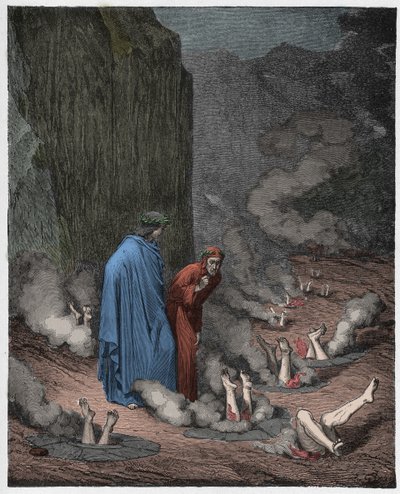 Cehennem, Canto 19: Dante, Papa III. Nicholas