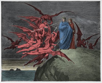 Cehennem, Canto 21: Şeytanlar Virgil