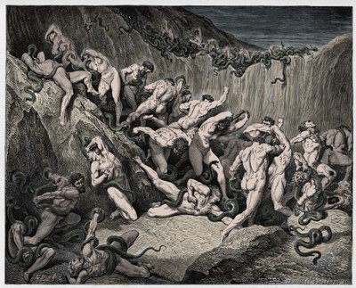 Cehennem, Canto 24 : Yılanların işkence ettiği hırsızlar, Dante Alighieri
