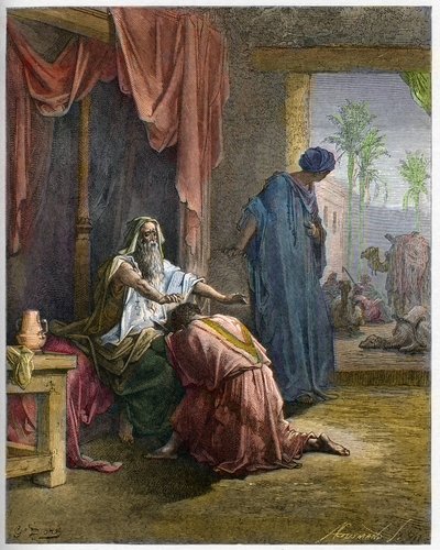Isaac benit Jacob - Genese (27 by Gustave Dore