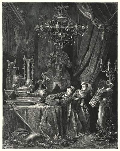 Mavi Sakal; Mavi Sakal (gravür) by Gustave Dore