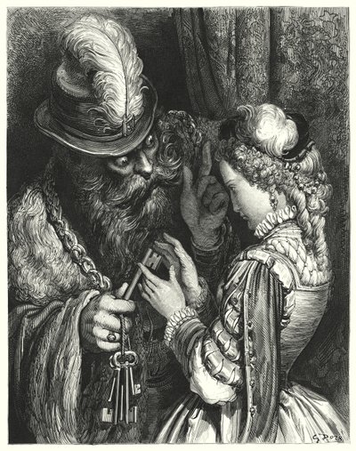 Mavi Sakal; Mavi Sakal (gravür) by Gustave Dore