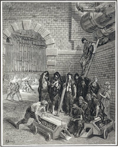 Lambeth Gaz İşleri, 1872 by Gustave Dore