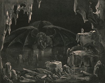 Merhaba! diye haykırdı, lo Dis!, c1890. by Gustave Dore