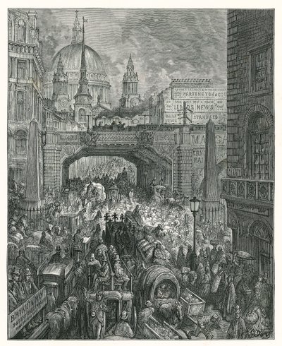 Ludgate Tepesi (gravür) by Gustave Dore